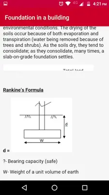 Civil Engineering Hand Book android App screenshot 12